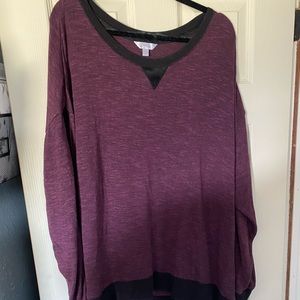 Maroon size 3 long sleeve